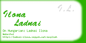 ilona ladnai business card